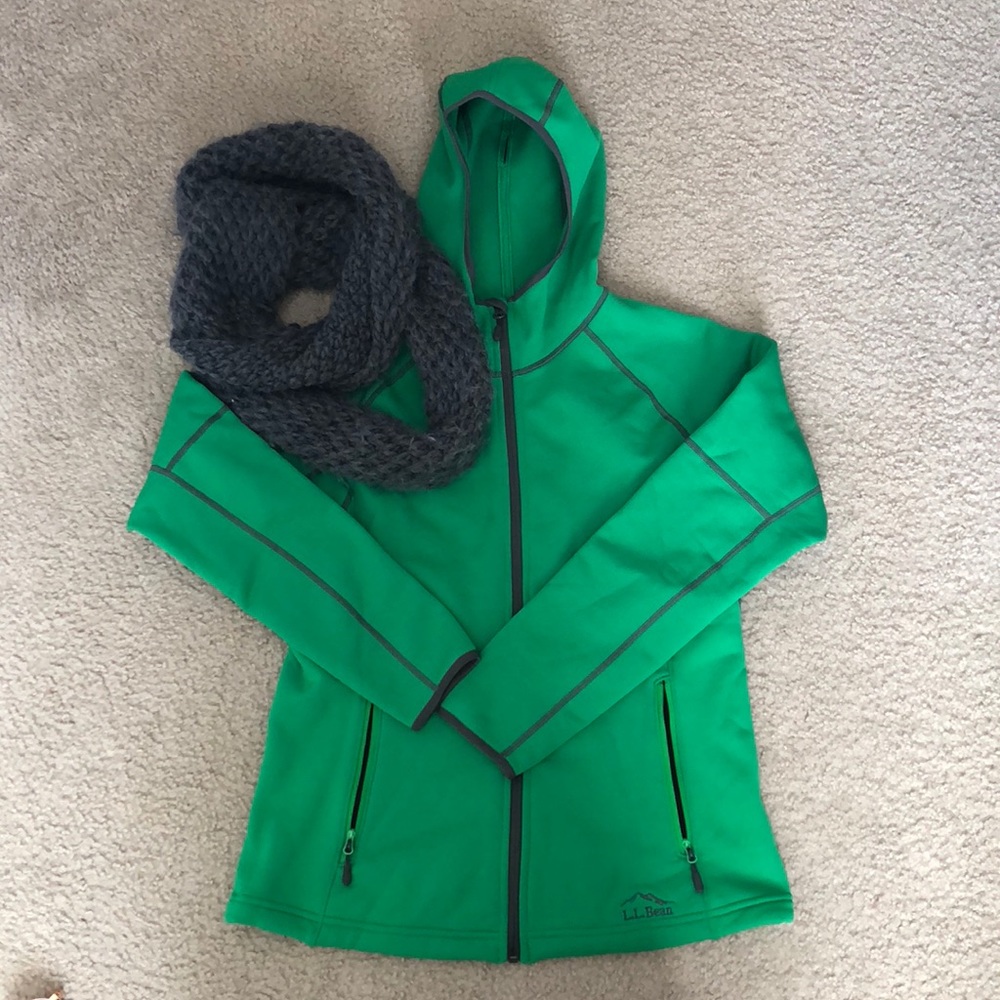 💚L.L. BEAN THIN FLEECE ZIP UP JACKET💚